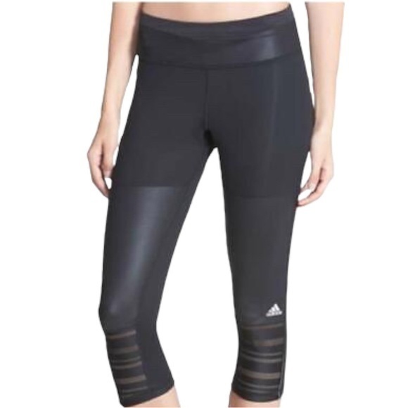 Adidas Supernova Climacool Cropped Leggings - Black, women’s Medium - Picture 1 of 10